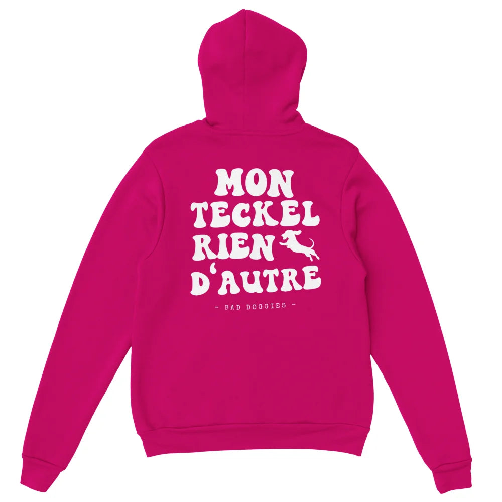 Hoodie Mon Teckel Rien D’autre - Royal Pink / S Hoodie