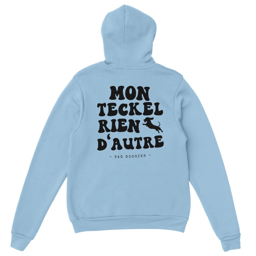 Hoodie Mon Teckel Rien D’autre - Light Blue / S Hoodie