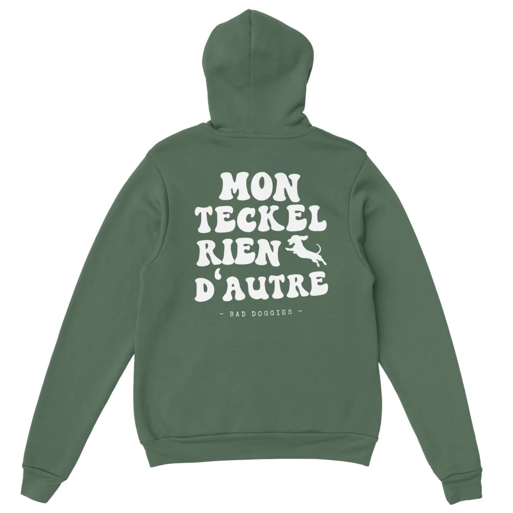 Hoodie Mon Teckel Rien D’autre - Military Green / S Hoodie