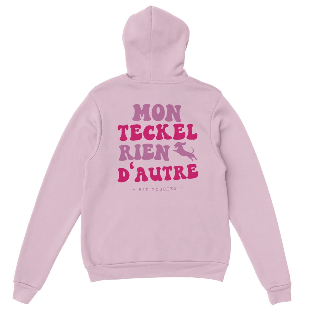 Hoodie Mon Teckel Rien D’autre - Rose Poudré / S Hoodie
