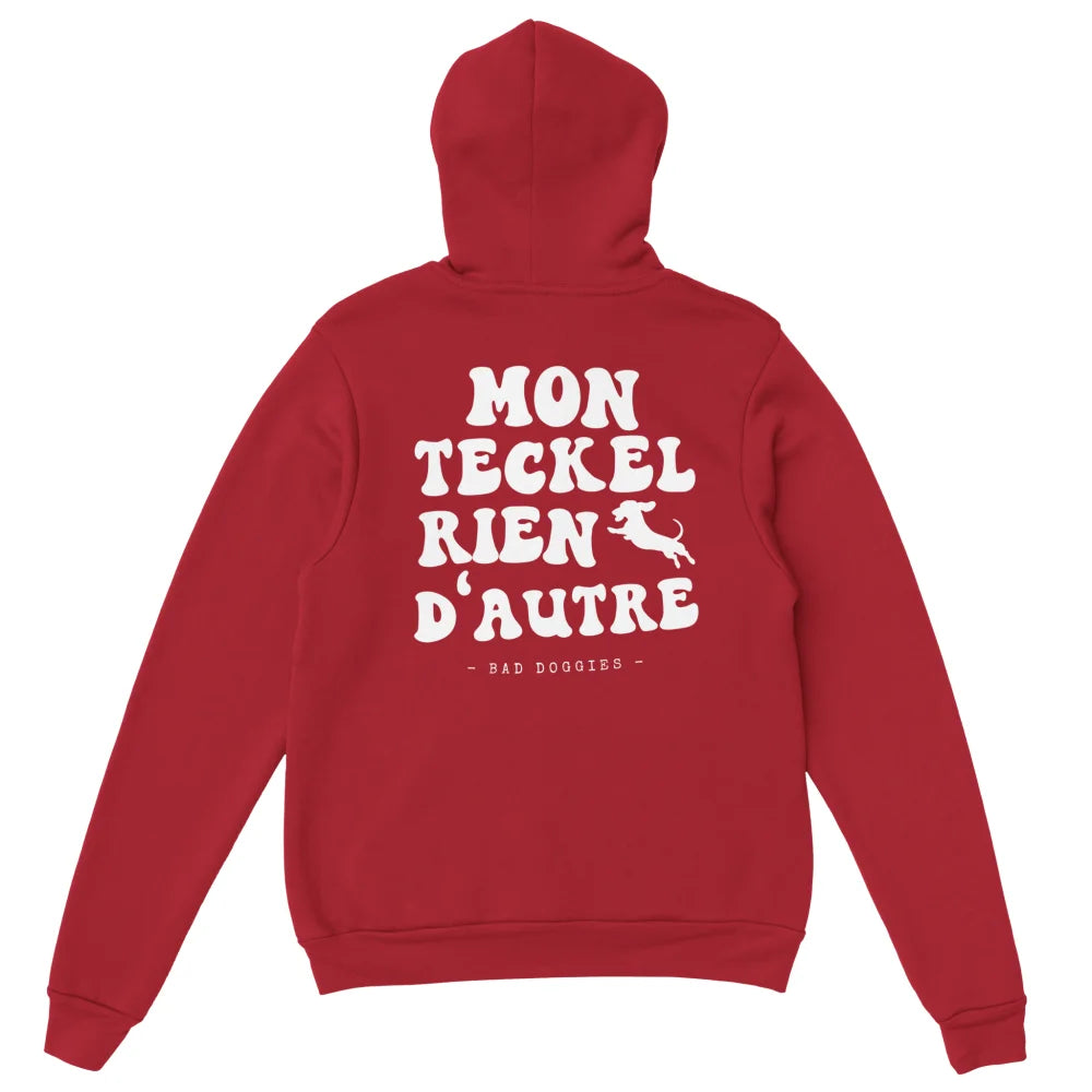 Hoodie Mon Teckel Rien D’autre - Coquelicot / S Hoodie