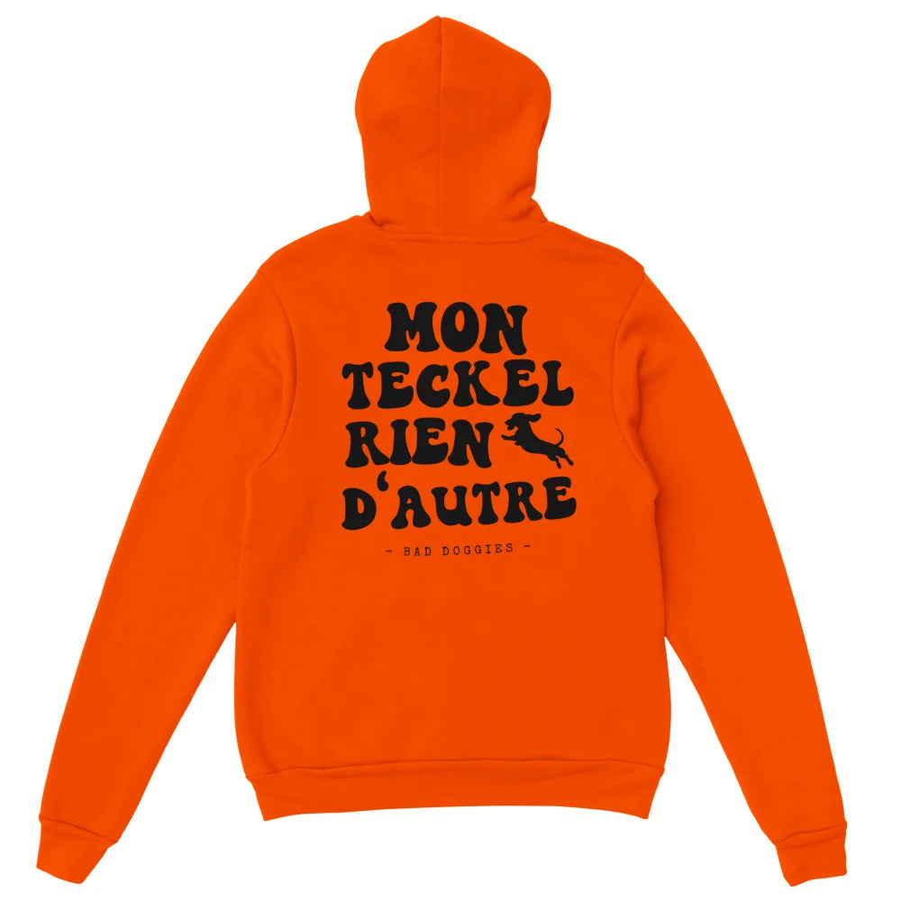 Hoodie Mon Teckel Rien D’autre - Feu / S Hoodie Mon Teckel