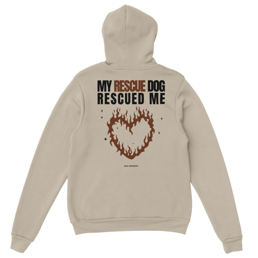 Hoodie My Rescue Dog Rescued Me - Sahara / S Hoodie My