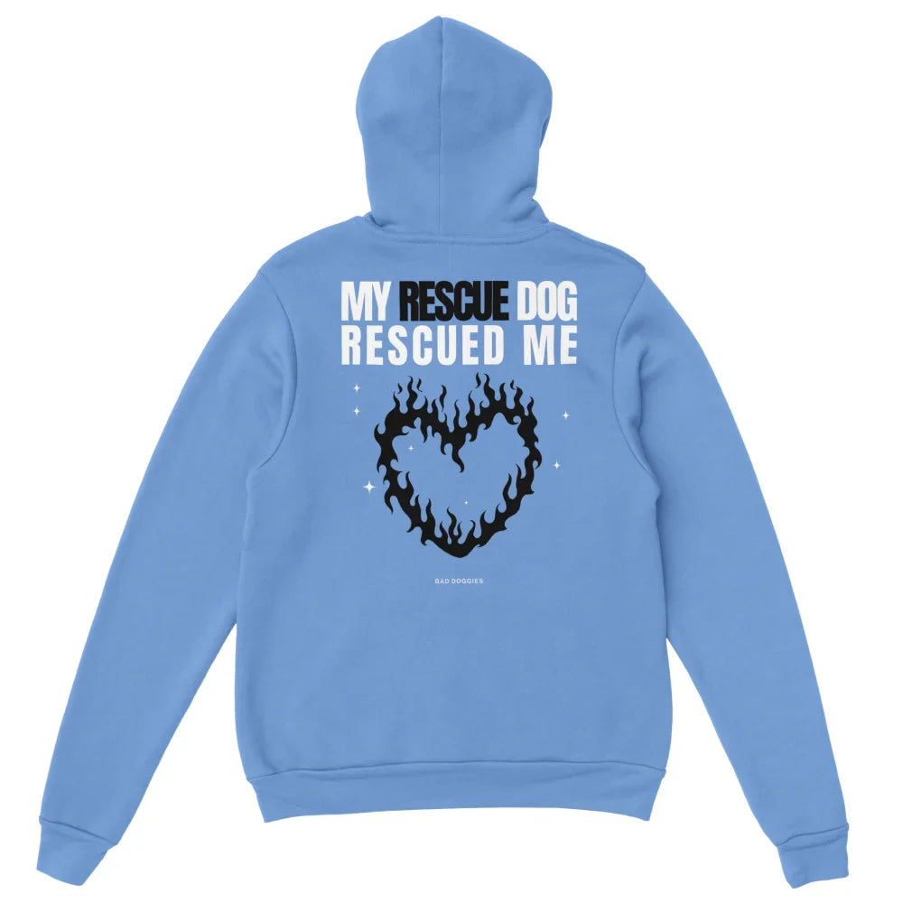 Hoodie My Rescue Dog Rescued Me - Old Blue / S Hoodie My