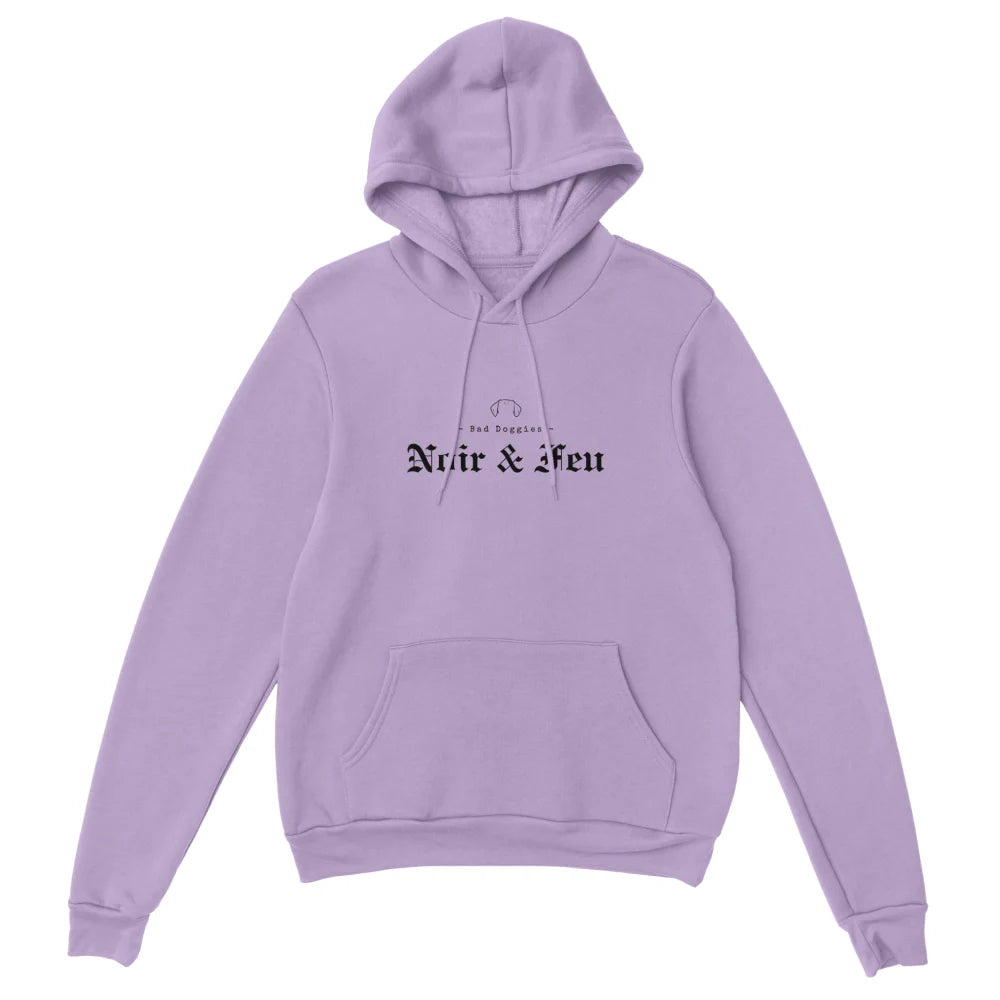 Hoodie 🖤 Noir & Feu 🔥 - TECKEL - Lilas / S Hoodie Noir