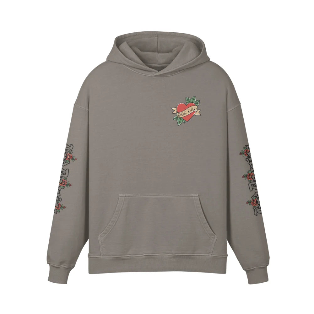 Hoodie Oversized 🌹 CUPIDOG by Bad Doggies 🏹 - Light Grey