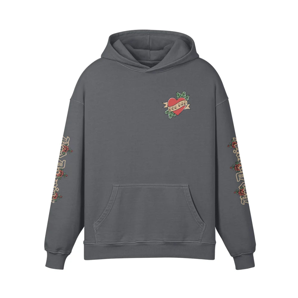Hoodie Oversized 🌹 CUPIDOG by Bad Doggies 🏹 - Dark Grey