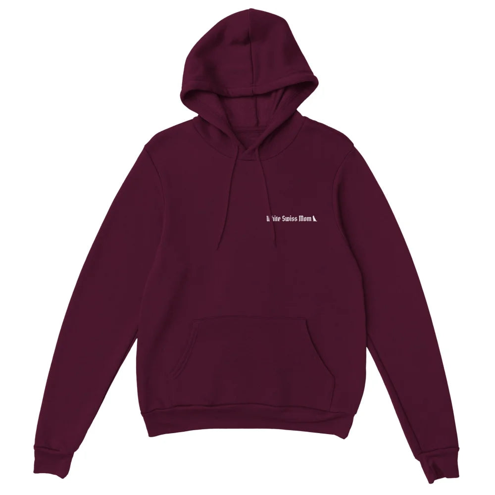 Hoodie 𝖂𝖍𝖎𝖙𝖊 𝕾𝖜𝖎𝖘𝖘 𝕸𝖔𝖒 & 𝕯𝖆𝖉 🐺 - Royal Purple / S Hoodie
