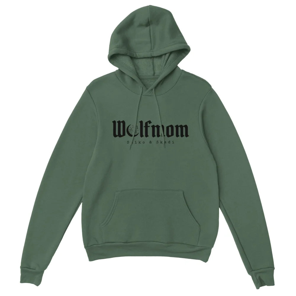 Hoodie 𝖂𝖔𝖑𝖋𝖒𝖔𝖒 🐺 Saiko & Skadi - Military Green / S Hoodie
