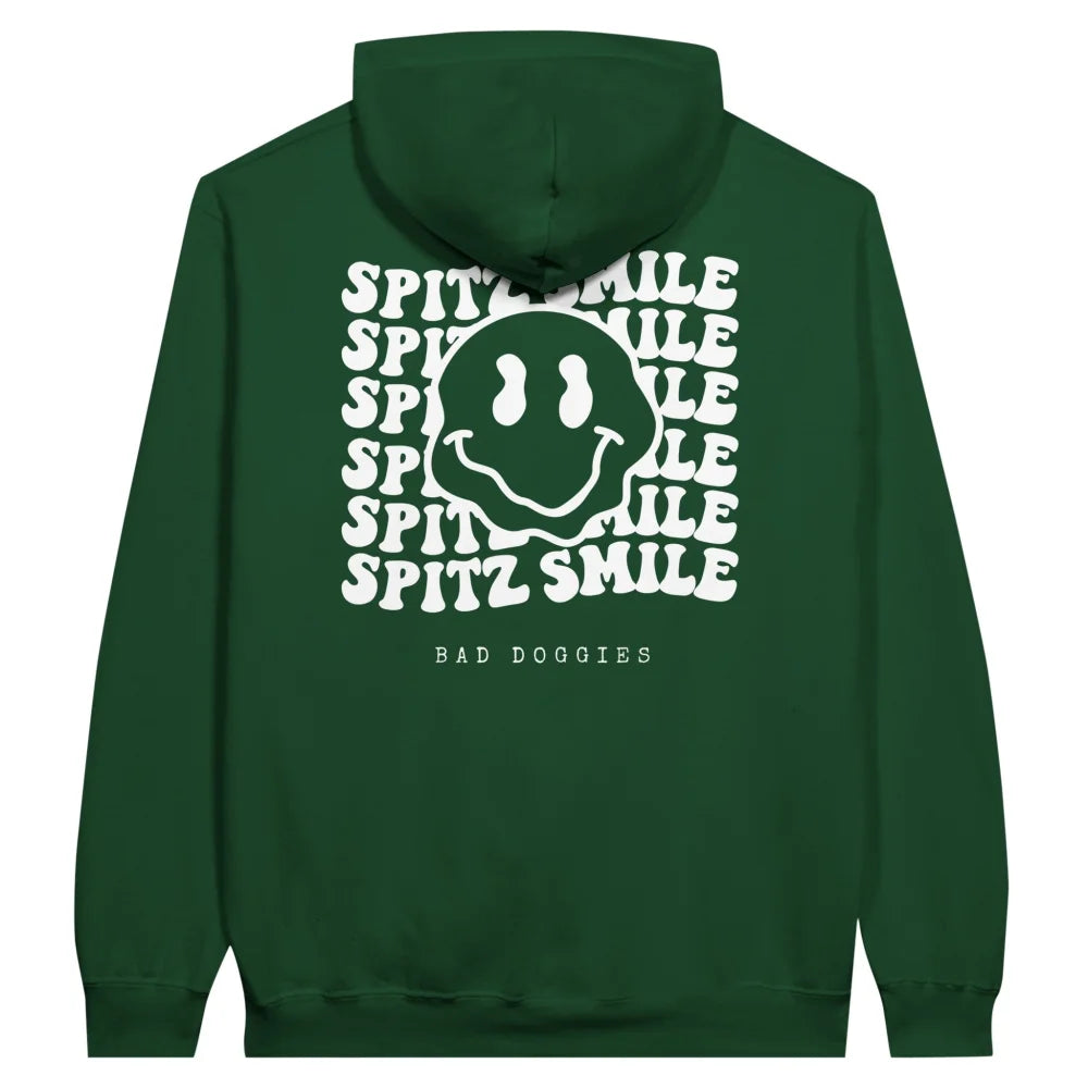 Hoodie Spitz Smile 🫠 - Forest Green / S Hoodie Spitz Smile
