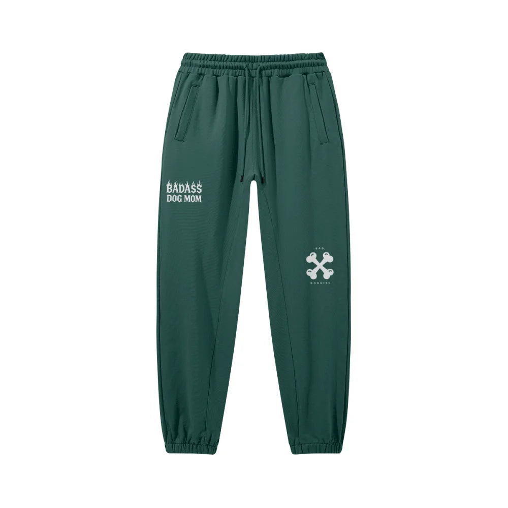 Jogging Oversize - Badass Dog Mom đ„ - Forest Green / S