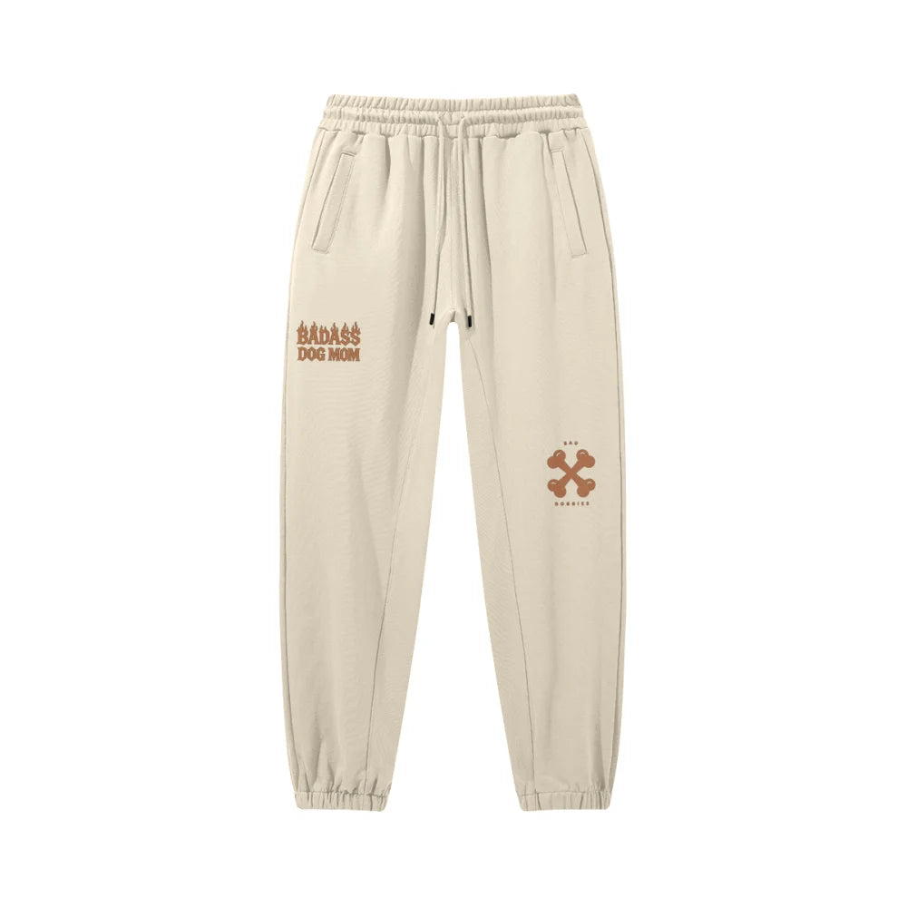 Jogging Oversize - Badass Dog Mom đ„ - Beige / S Jogging