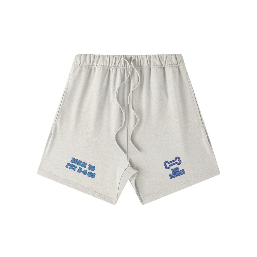 Short BORN TO PET DOGS ๐พ - Light Grey / XS Short BORN TO