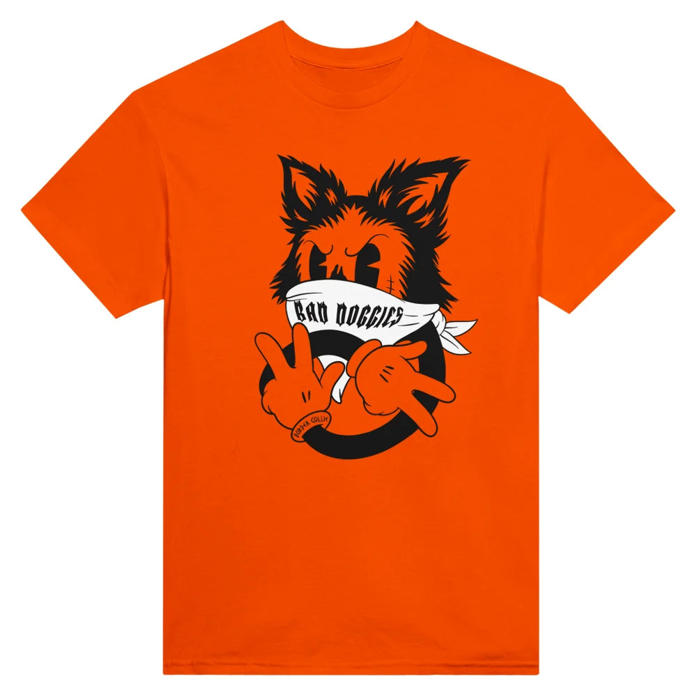 T-shirt Bad Border Collie ✌️ - Feu / S T-shirt Bad Border