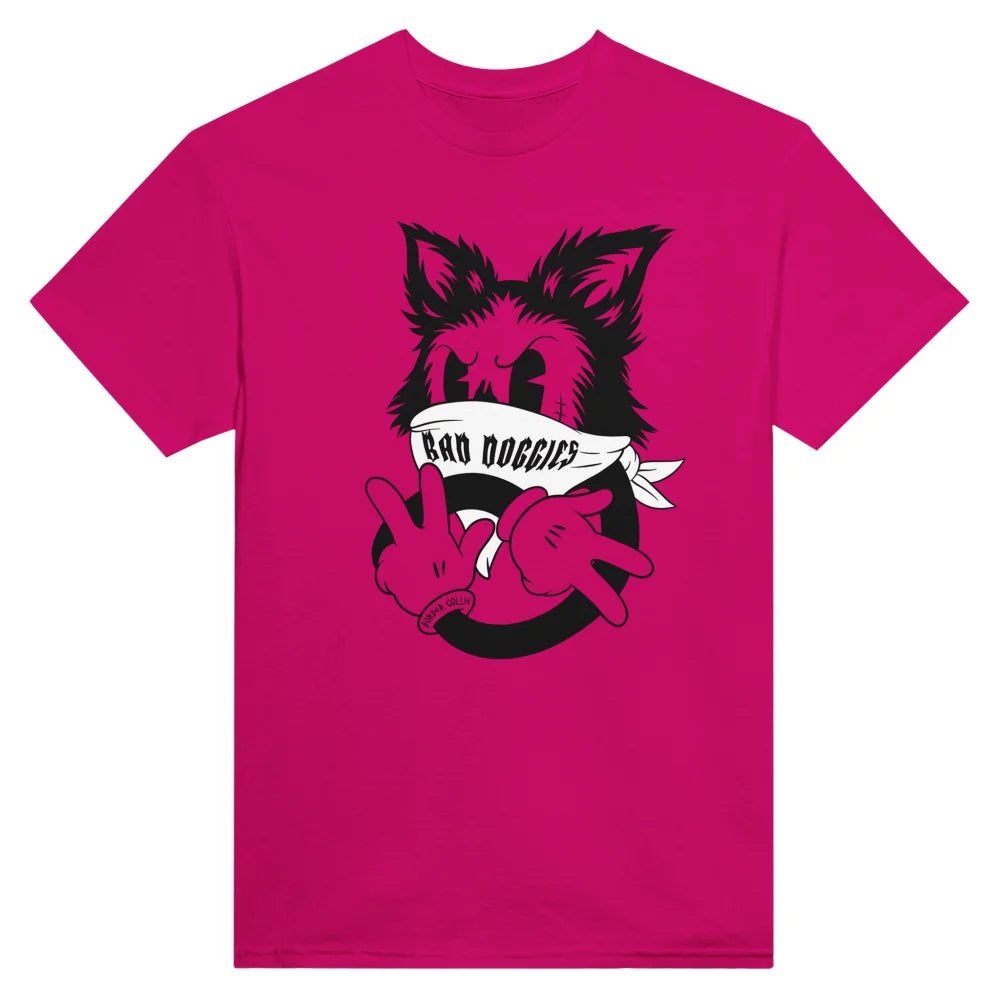 T-shirt Bad Border Collie ✌️ - Royal Pink / S T-shirt Bad