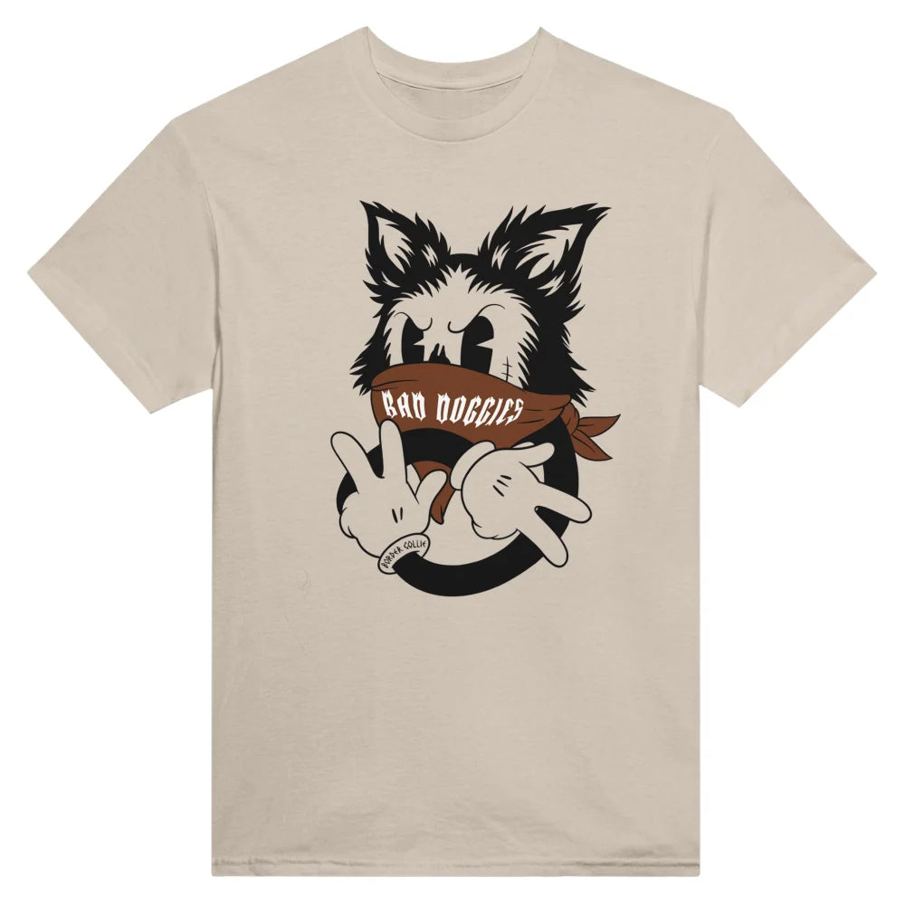 T-shirt Bad Border Collie ✌️ - Sahara / S T-shirt Bad