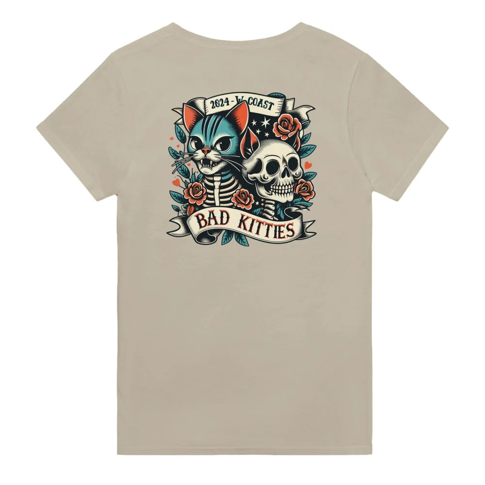 T-shirt Duo W. Coast 🌹 - 𝔅𝔞𝔡 𝔎𝔦𝔱𝔱𝔦𝔢𝔰 - Sahara / S T-shirt
