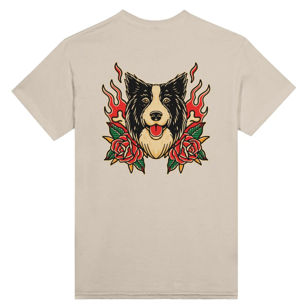 T-shirt Bad Roses 🥀 - Border Collie - Sahara / S T-shirt