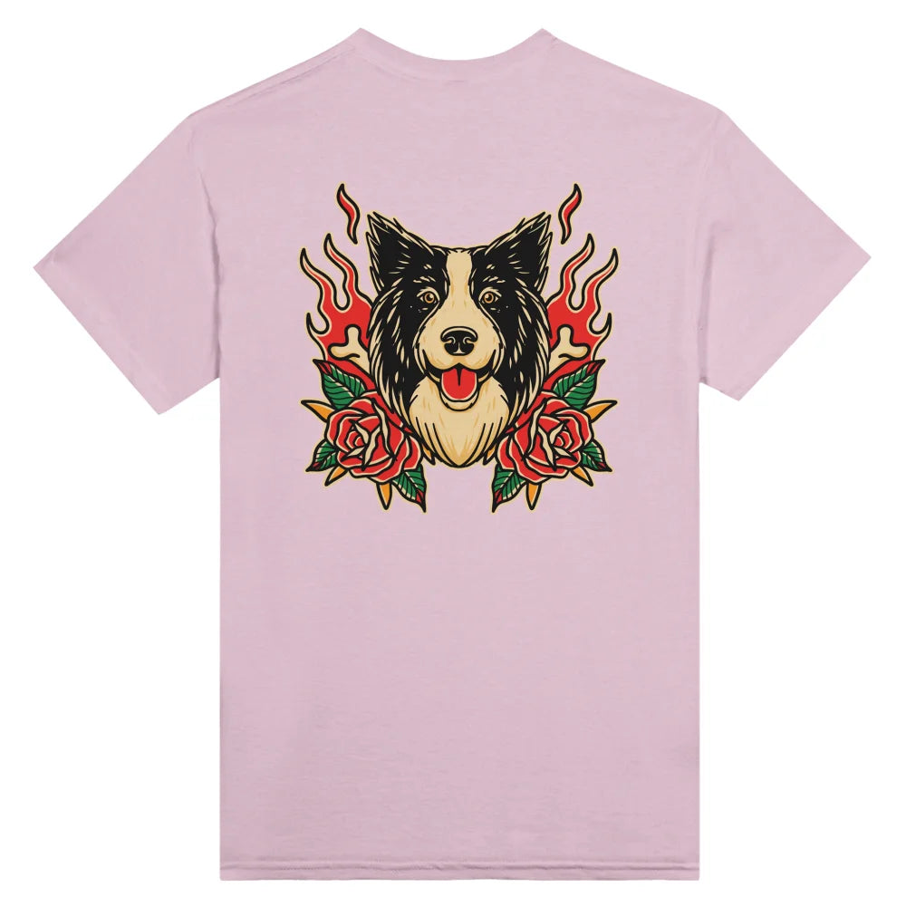 T-shirt Bad Roses 🥀 - Border Collie - Rose Poudré / S
