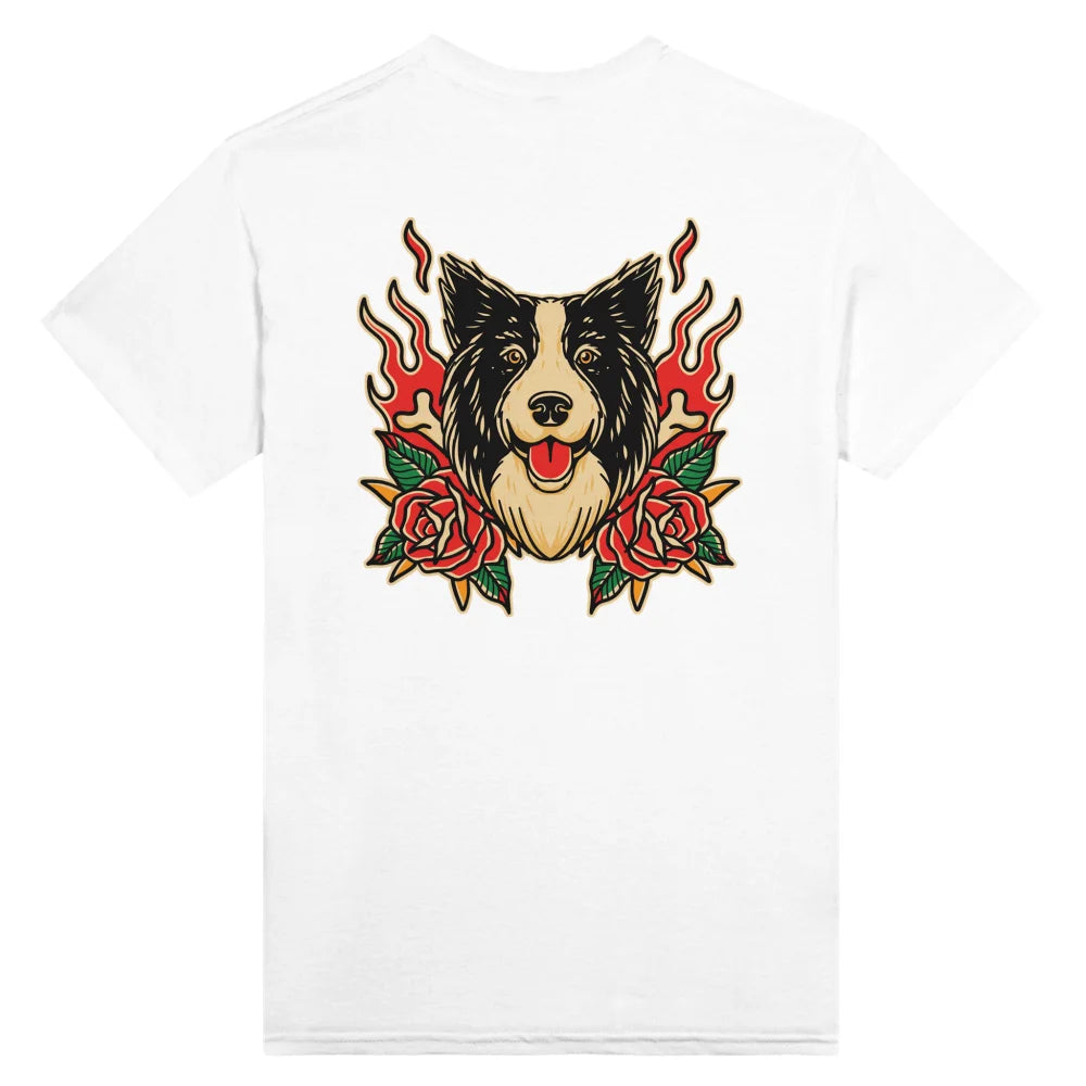 T-shirt Bad Roses 🥀 - Border Collie - White comme Walter