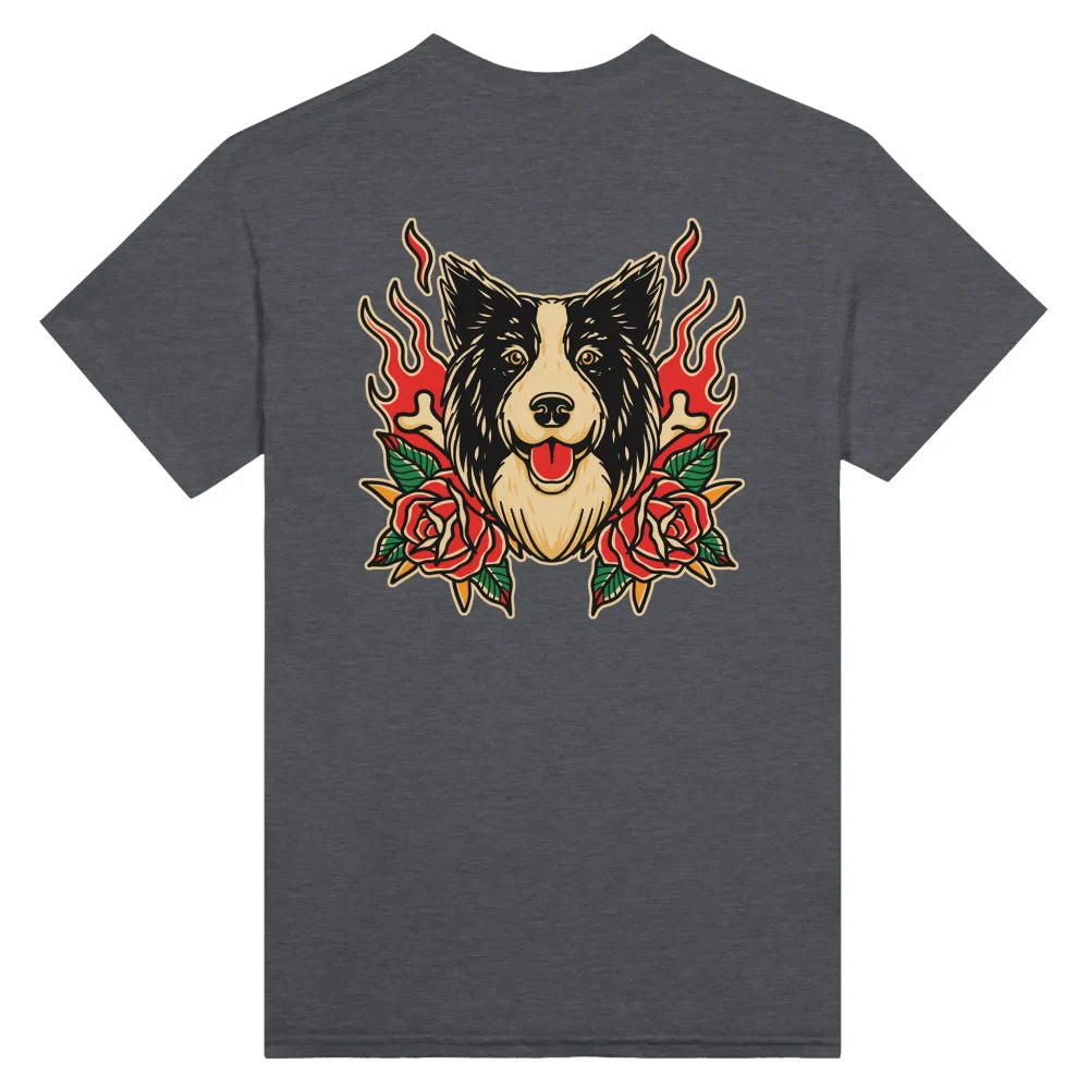 T-shirt Bad Roses 🥀 - Border Collie - Dark Grey / S T-shirt