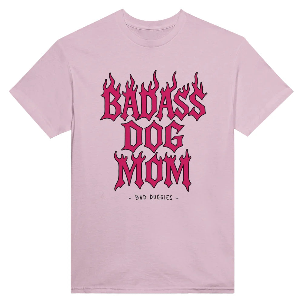 T-shirt BADASS DOG MOM 🔥 - Rose Poudré / S T-shirt BADASS