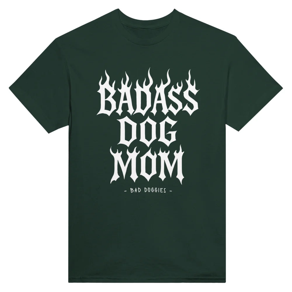 T-shirt BADASS DOG MOM 🔥 - Forest Green / S T-shirt BADASS