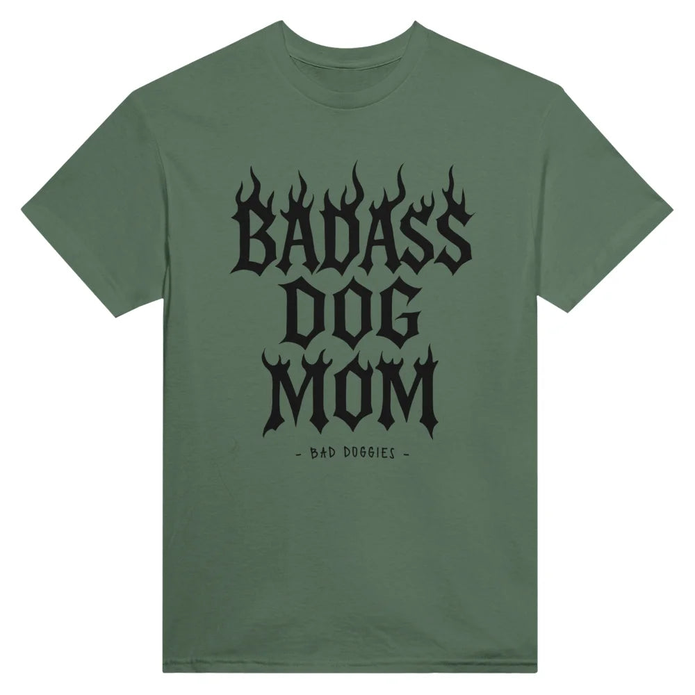 T-shirt BADASS DOG MOM 🔥 - Military Green / S T-shirt