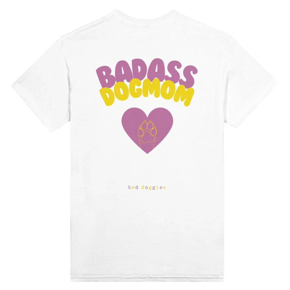 T-shirt Badass Dog Mom x 𝑮𝒐𝑩𝒐𝒐𝒑 🐾 - White comme Walter / S