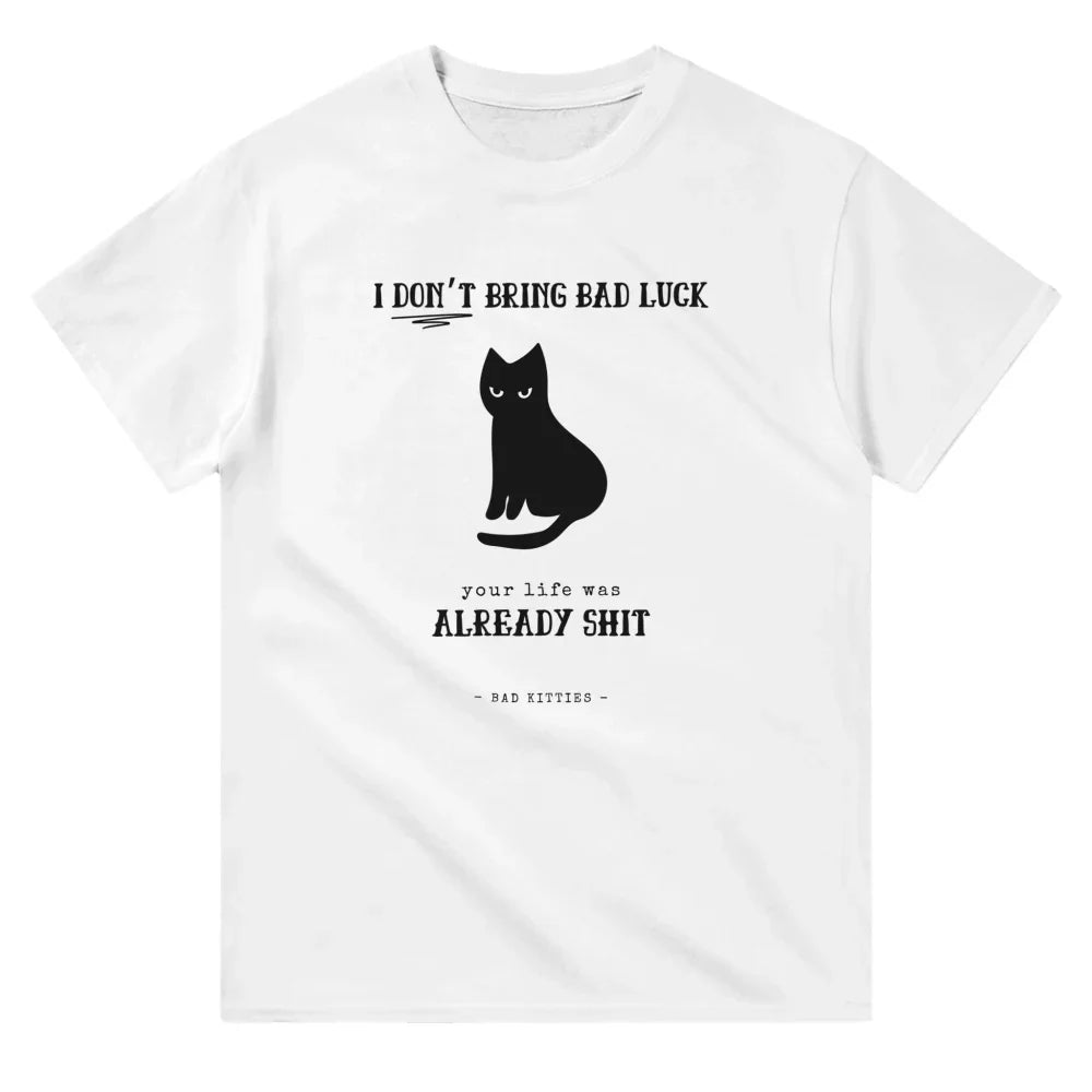 T-shirt BLACK CAT 🖤 - 𝔅𝔞𝔡 𝔎𝔦𝔱𝔱𝔦𝔢𝔰 - White comme Walter / S