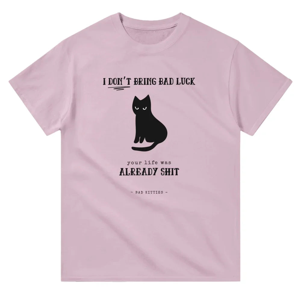 T-shirt BLACK CAT 🖤 - 𝔅𝔞𝔡 𝔎𝔦𝔱𝔱𝔦𝔢𝔰 - Rose Poudré / S T-shirt