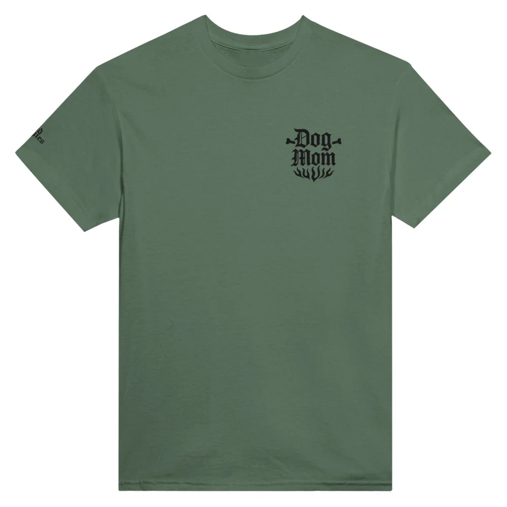 T-shirt BRODÉ - 🦴 Dog Mom 🦴 - Military Green / S T-shirt