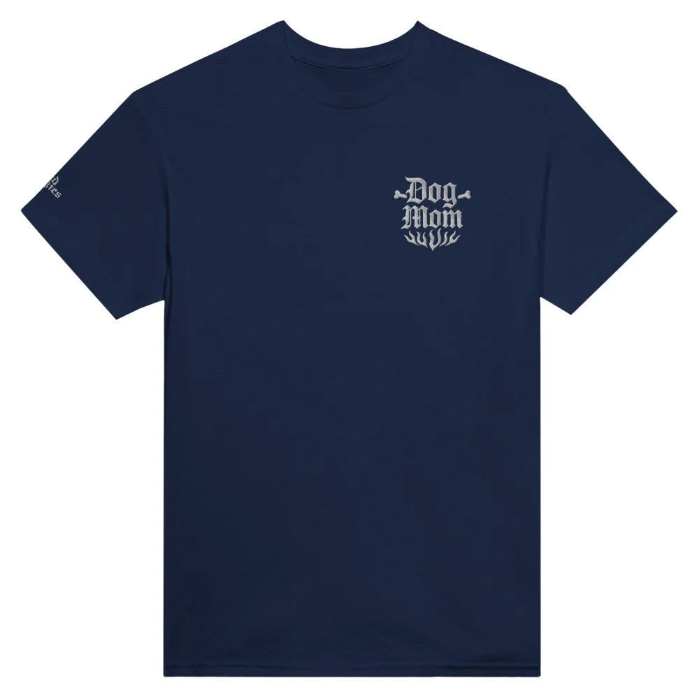 T-shirt BRODÉ - 🦴 Dog Mom 🦴 - Navy / S T-shirt BRODÉ - 🦴