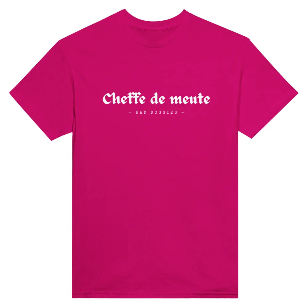 T-shirt Cheffe de Meute 🐺 - Royal Pink / S T-shirt Cheffe