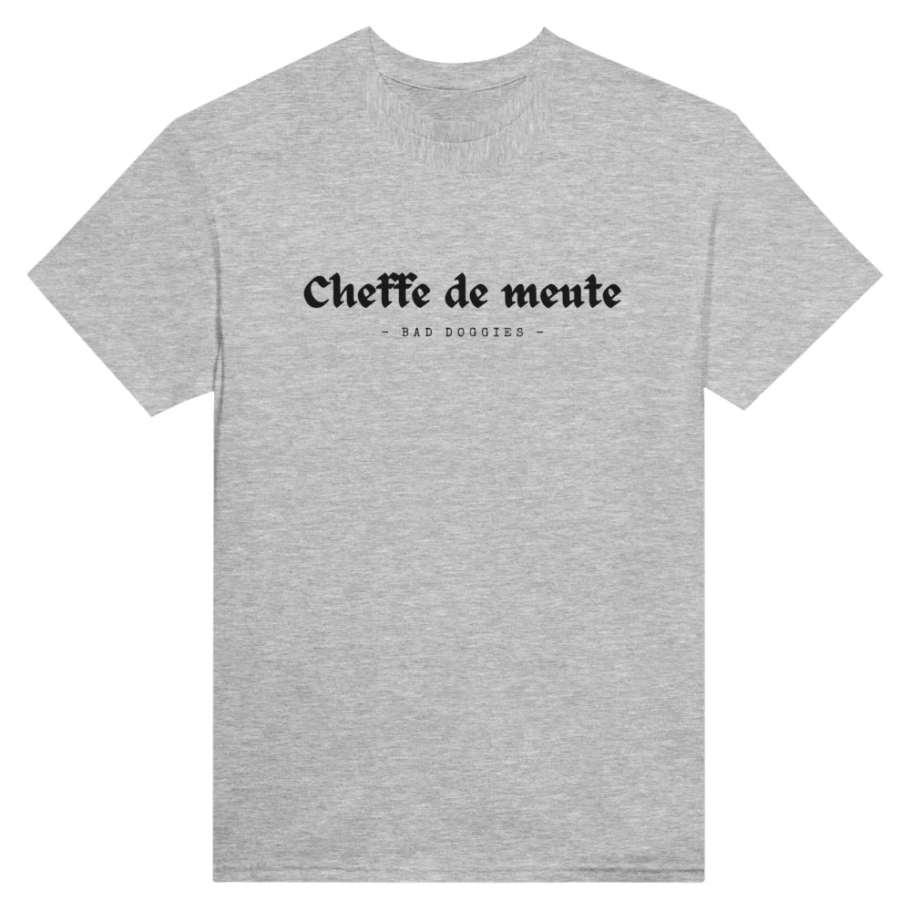 T-shirt Cheffe de Meute 🐺 - Light Grey / S T-shirt Cheffe