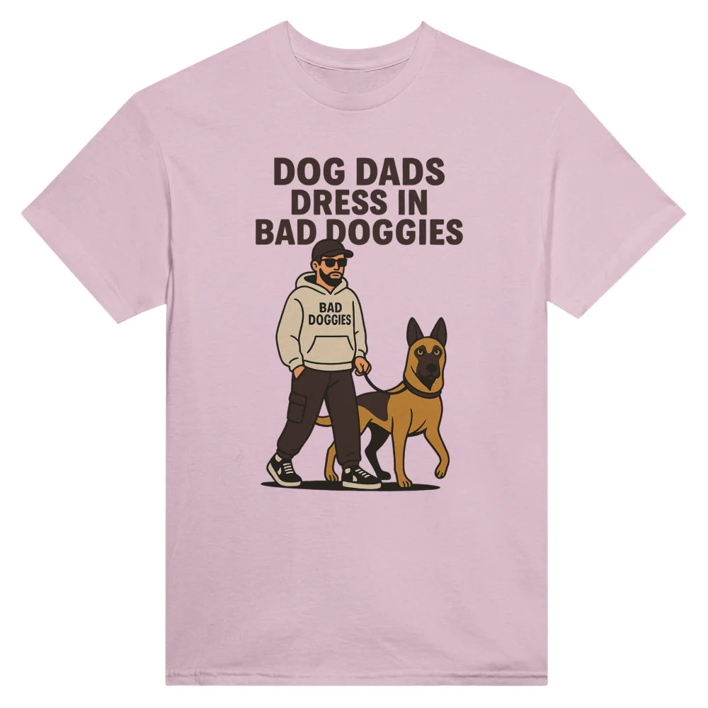 T-shirt Dog Dads Dress in Bad Doggies ๐ - Rose Poudrรฉ / S
