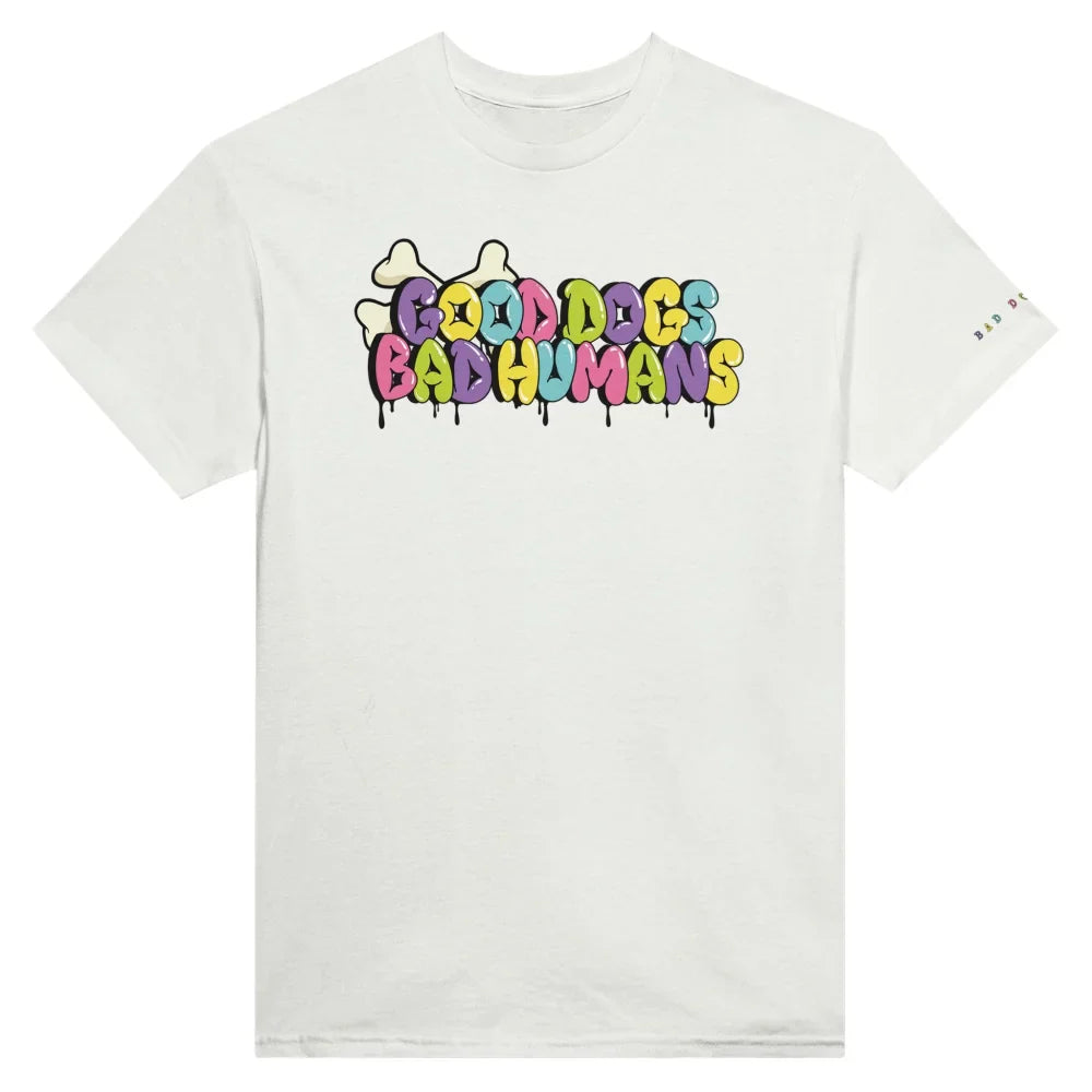 T-shirt Good Dogs Bad Humans 🦴 - White comme Walter / S