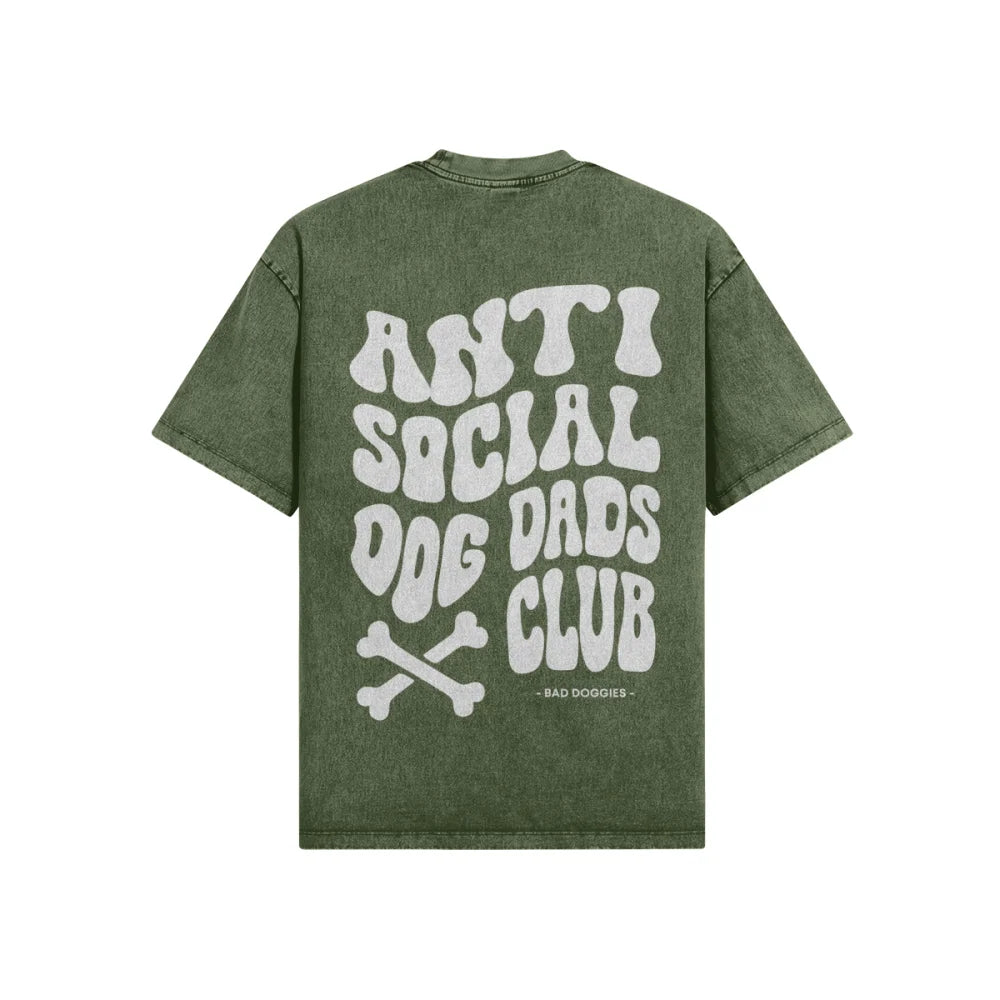 T-shirt Oversized - Anti Social Dog Dads Club 🦴 - XS