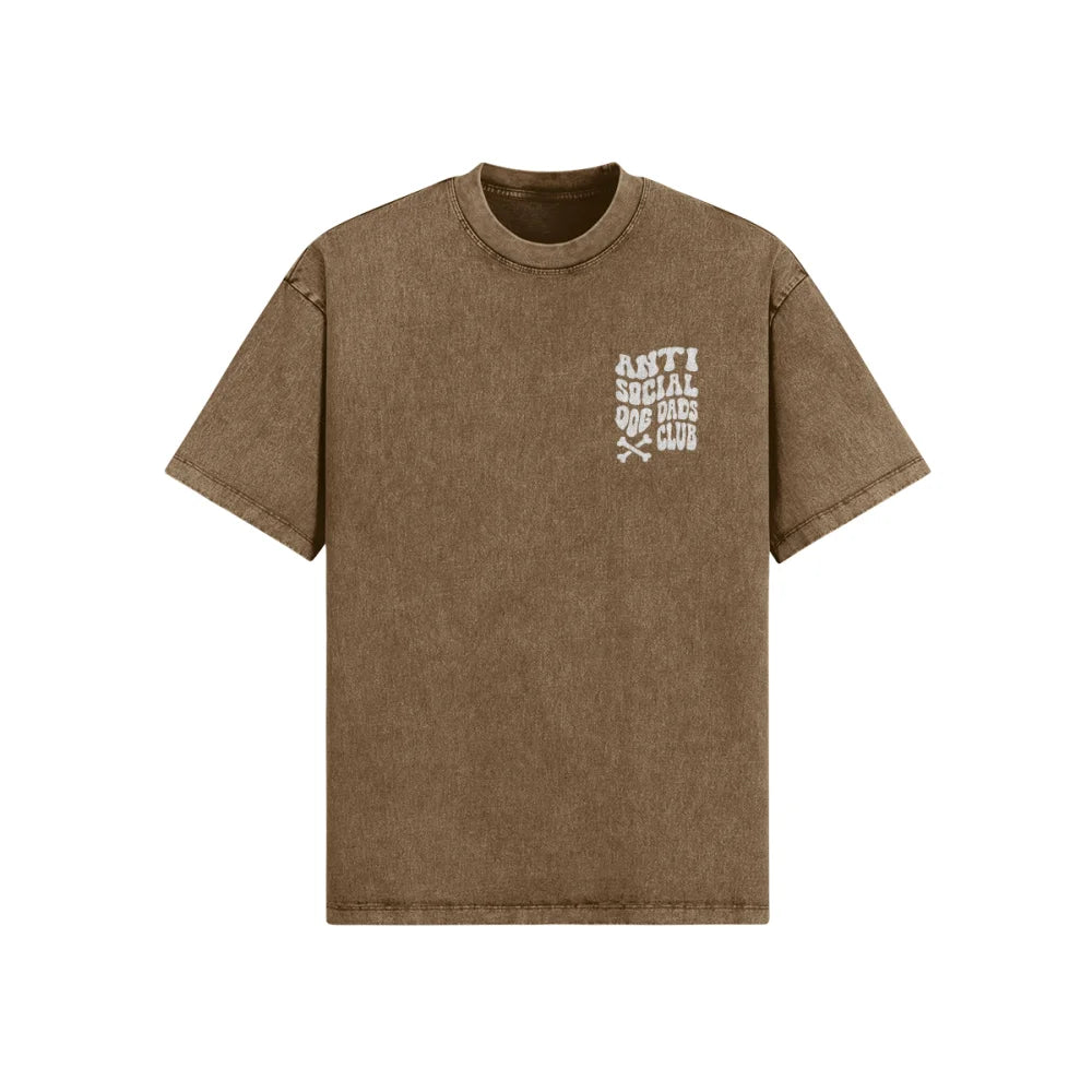 T-shirt Oversized - Anti Social Dog Dads Club 🦴 - T-shirt