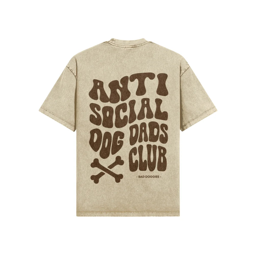 T-shirt Oversized - Anti Social Dog Dads Club 🦴 - XS