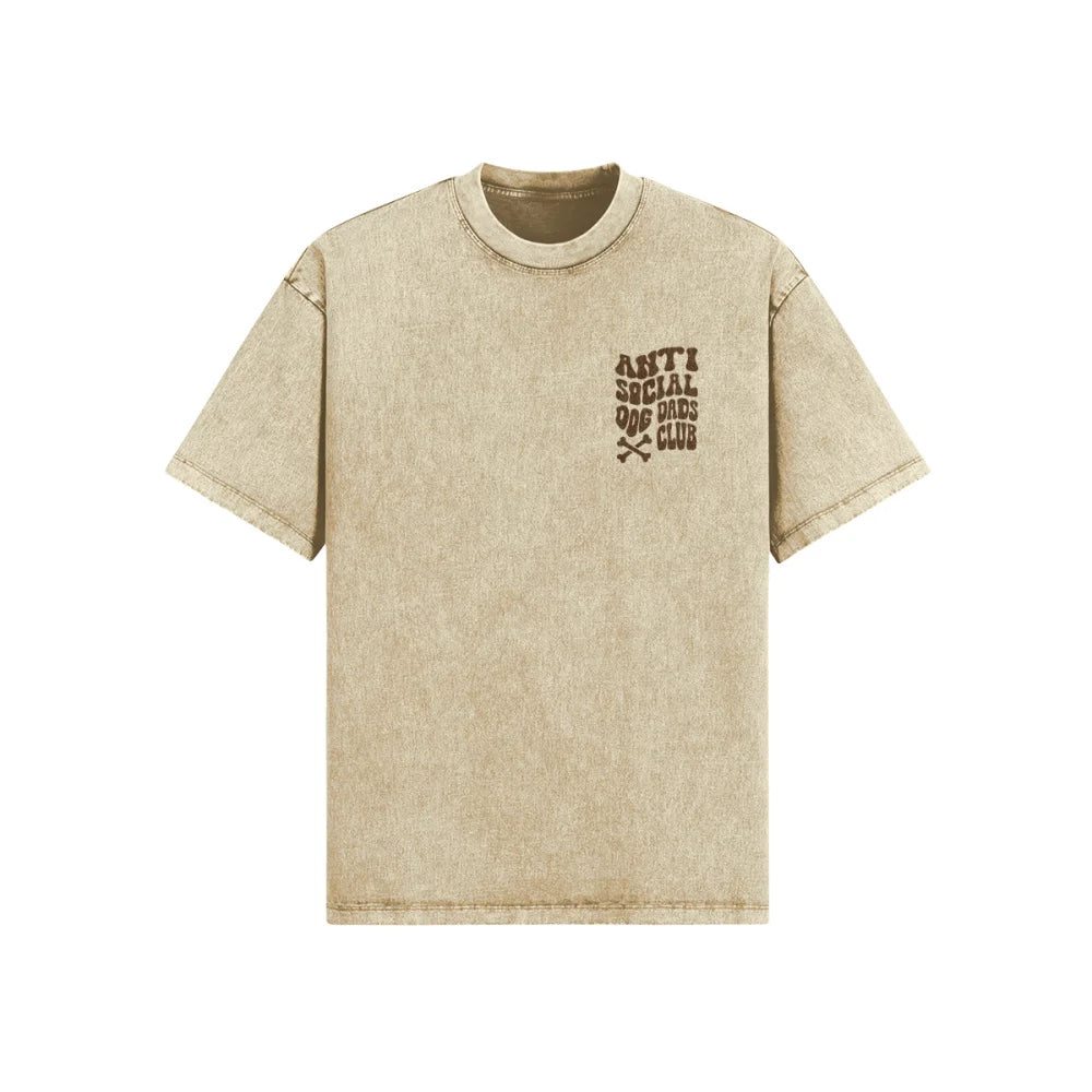 T-shirt Oversized - Anti Social Dog Dads Club 🦴 - T-shirt