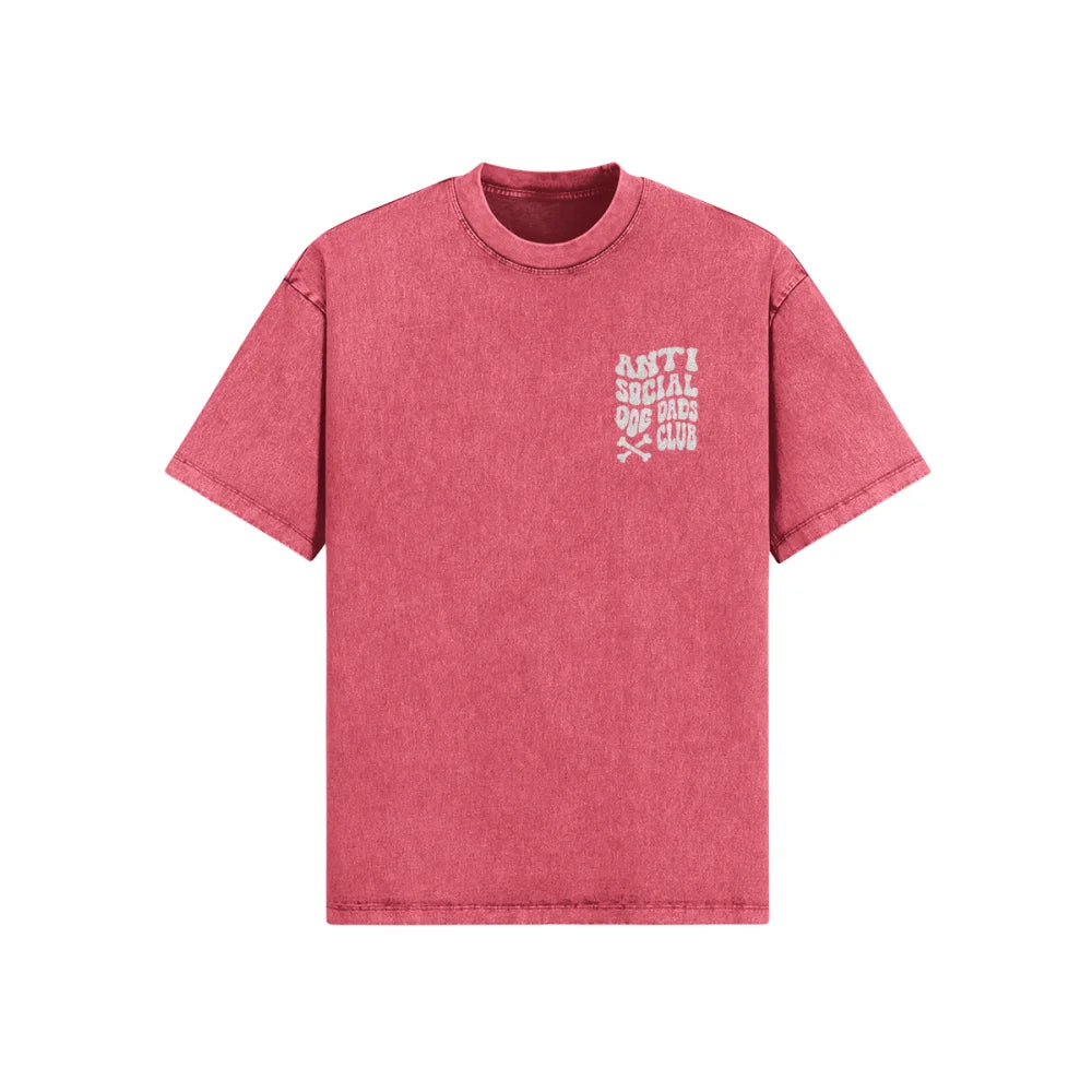 T-shirt Oversized - Anti Social Dog Dads Club 🦴 - T-shirt