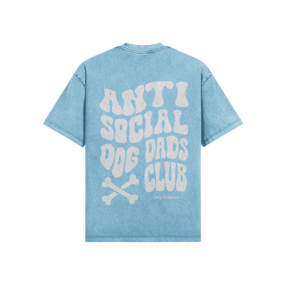 T-shirt Oversized - Anti Social Dog Dads Club 🦴 - XS