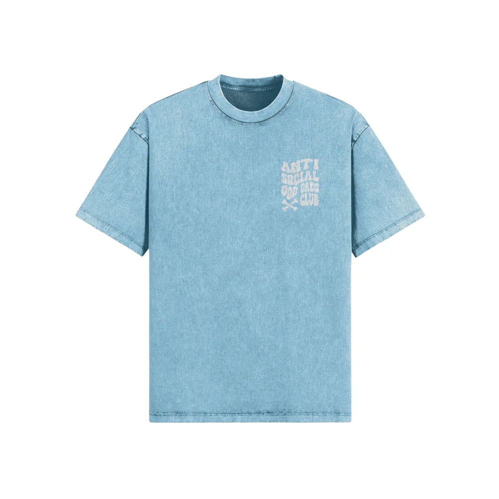 T-shirt Oversized - Anti Social Dog Dads Club 🦴 - T-shirt