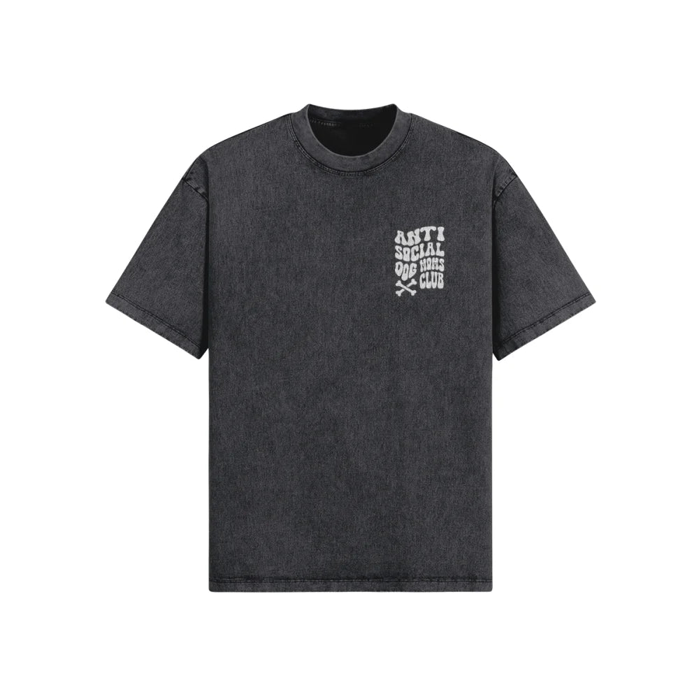 T shirt Oversized Anti Social Dog Moms Club 🦴 T shirt