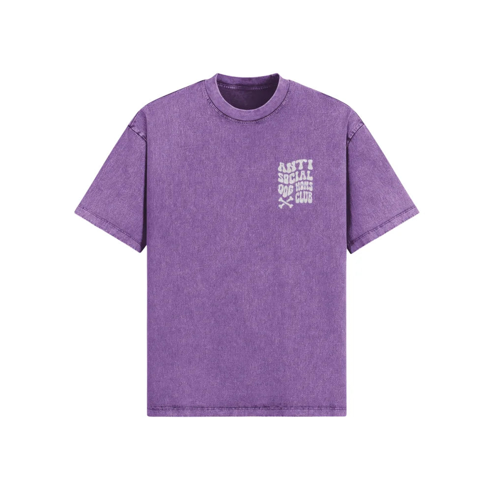 T shirt Oversized Anti Social Dog Moms Club 🦴 T shirt