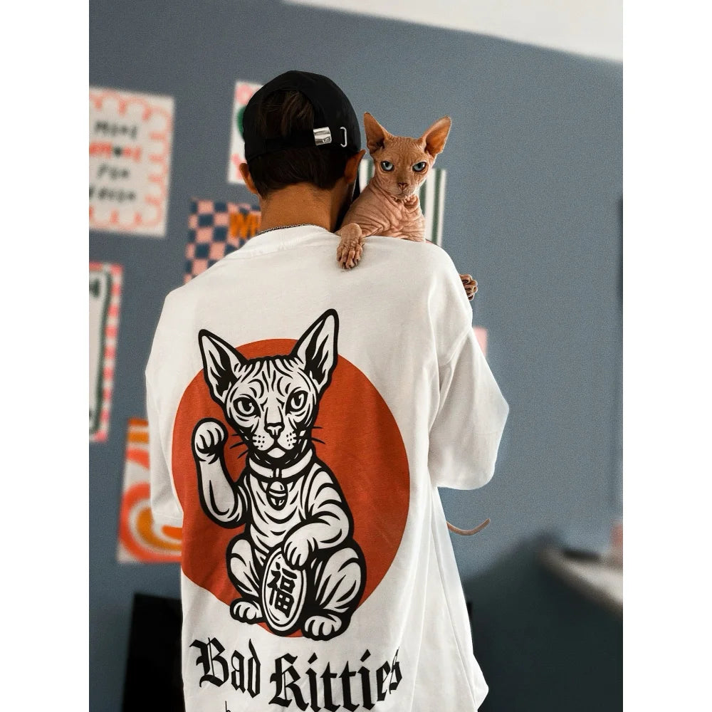 T shirt Oversized Bad Kitties đŒ T shirt Oversized Anti