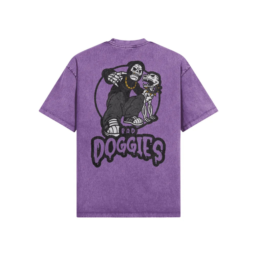 T-shirt Oversized - Skeleton 💀 - Ultra Violet / XS T-shirt