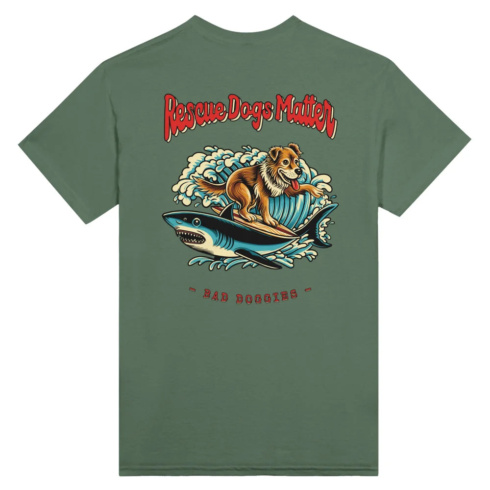 T-shirt Rescue Dogs Matter ✊ - Military Green / S T-shirt