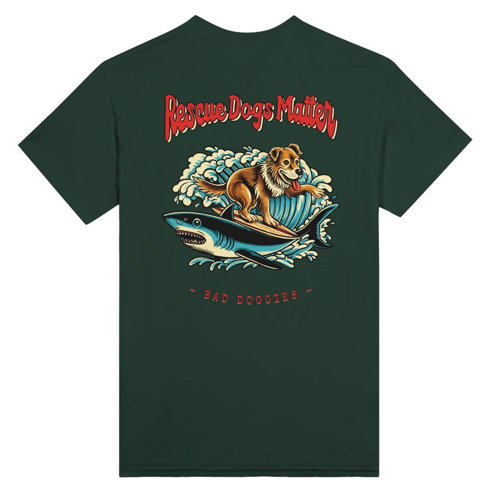 T-shirt Rescue Dogs Matter ✊ - Forest Green / S T-shirt